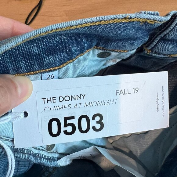 Boyish THE DONNY Slim Stretch Skinny Jean Sz 26 in CHIMES AT MIDNIGHT - Picture 8 of 12